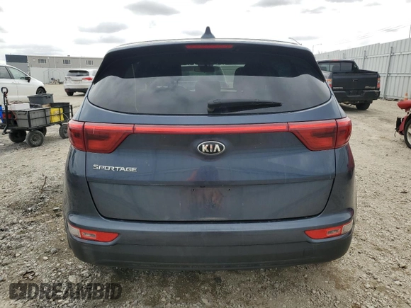 2017 Kia Sportage LX with VIN KNDPM3AC4H7213422, listed as a Copart auction lot 53560945 with 111,822 mi miles and Salvage Title. Bid and sale history available at carsss.com. Image 6.
