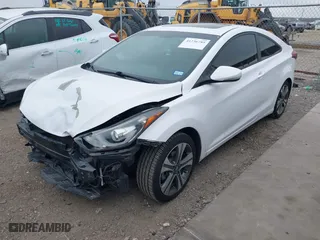 2014 Hyundai Elantra Coupe with VIN KMHDH6AH3EU027769, listed as a IAAI auction lot 41236785 with 120,852 mi miles. Bid and sale history available at carsss.com. Image 18.