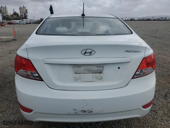 2012 Hyundai Accent GLS with VIN KMHCT4AE4CU220224, listed as a Copart auction lot 51175185 with 91,837 mi miles and Salvage Title. Bid and sale history available at carsss.com. Image 6.