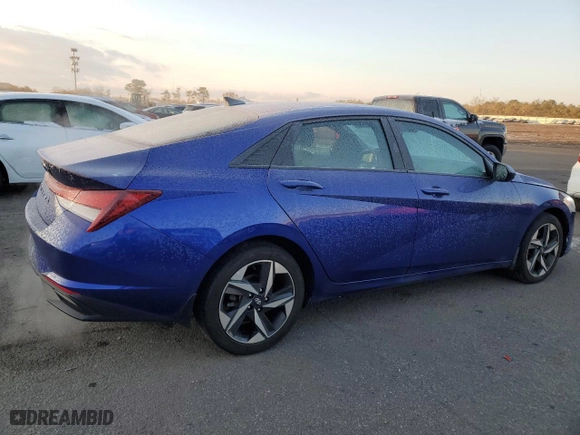 2023 Hyundai Elantra SEL with VIN KMHLS4AGXPU559807, listed as a Copart auction lot 42482265 with 15,648 mi miles and Salvage Title. Bid and sale history available at carsss.com. Image 3.