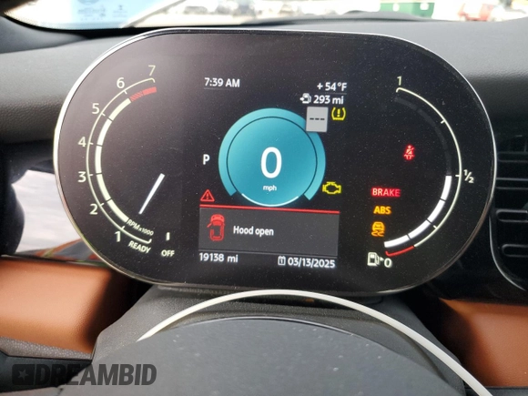 2022 MINI Convertible Cooper S z VIN WMW43DL00N3P16346, wystawiony jako Copart lot #48542555 z przebiegiem 19 138 mil mil oraz Tytuł czysty. Historia ofert i sprzedaży dostępna na DreamBid. Obrazek 9.