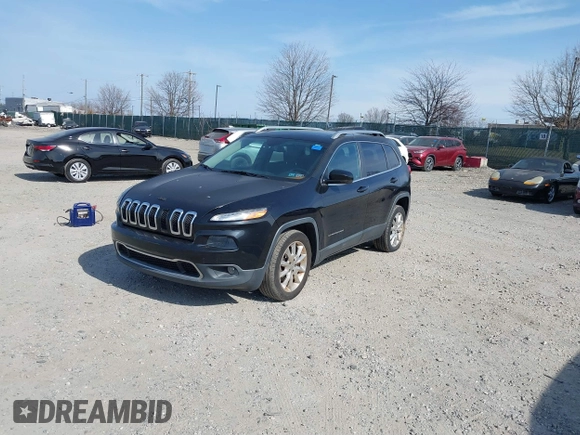 2014 Jeep Cherokee Limited with VIN 1C4PJLDB3EW279196, listed as a IAAI auction lot 41800887 with 114,542 mi miles. Bid and sale history available at carsss.com. Image 17.