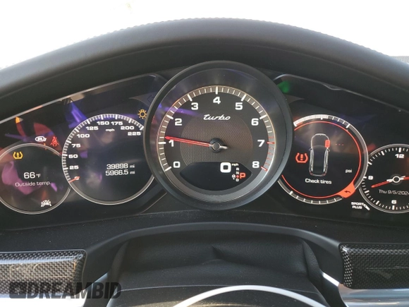 2017 Porsche Panamera Turbo с VIN WP0AF2A70HL151831, выставлен на аукционе Copart как лот 69283394 с пробегом 39 898 миль миль и Списание • Salvage title. История ставок и продаж доступна на DreamBid. Изображение 9.