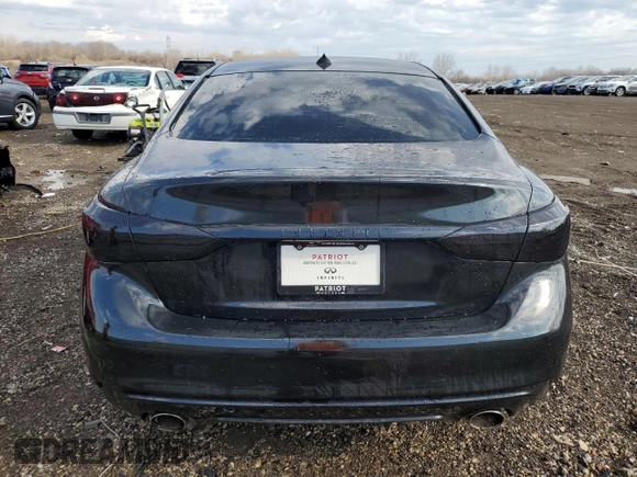 2020 Infiniti Q50 3.0t LUXE with VIN JN1EV7AR8LM256092, listed as a Copart auction lot 50659305 with 96,947 mi miles and Salvage Title. Bid and sale history available at carsss.com. Image 6.