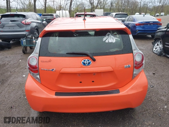 2013 Toyota Prius One with VIN JTDKDTB32D1053479, listed as a IAAI auction lot 41981035 with 53,588 mi miles. Bid and sale history available at carsss.com. Image 16.