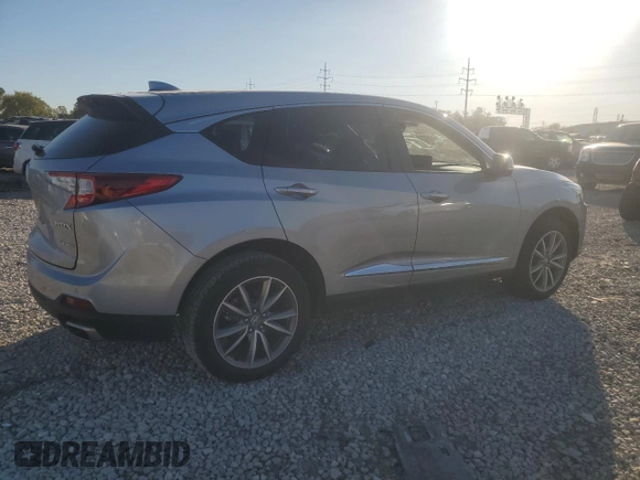 2023 Acura RDX w/Technology Package with VIN 5J8TC2H55PL014387, listed as a Copart auction lot 76123924 with 20,110 mi miles and Salvage Title. Bid and sale history available at carsss.com. Image 3.