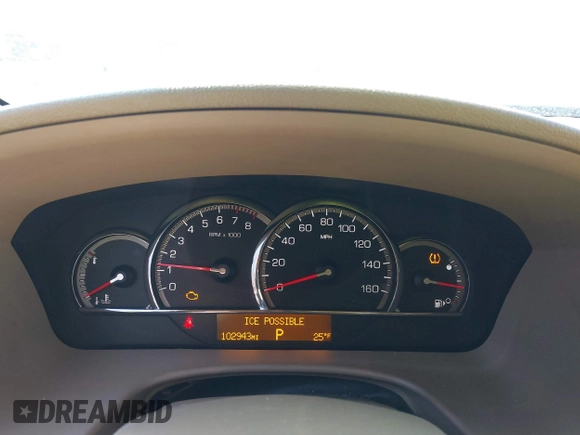 2009 Cadillac STS AWD w/1SB with VIN 1G6DD67VX90130281, listed as a IAAI auction lot 41384191 with 102,943 mi miles. Bid and sale history available at carsss.com. Image 7.