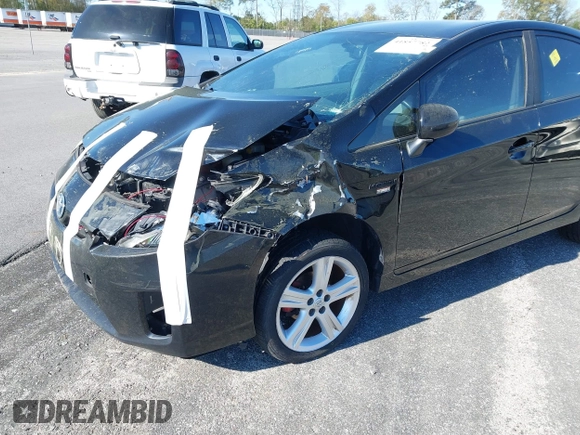 2011 Toyota Prius I with VIN JTDKN3DU9B0255659, listed as a IAAI auction lot 41857782 with 273,166 mi miles. Bid and sale history available at carsss.com. Image 6.