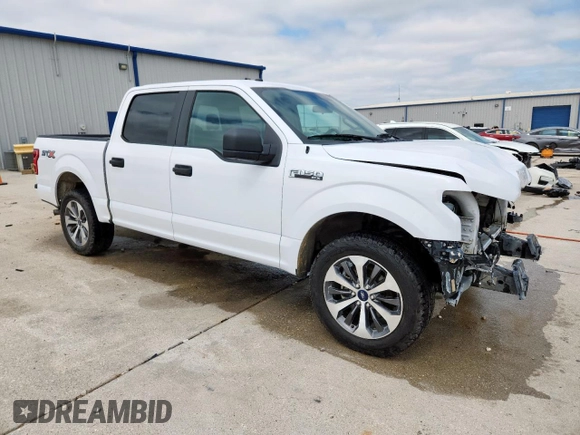 2019 Ford F-150 XL with VIN 1FTEW1CP6KKD96400, listed as a Copart auction lot 59563885 with 159,625 mi miles and Salvage title. Bid and sale history available at DreamBid. Image 4.