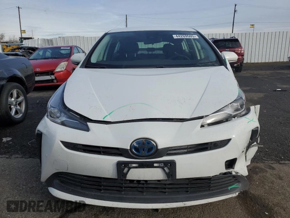 2021 Toyota Prius L Eco with VIN JTDKAMFUXM3149611, listed as a Copart auction lot 44269505 with 81,437 mi miles and Salvage title. Bid and sale history available at DreamBid. Image 5.