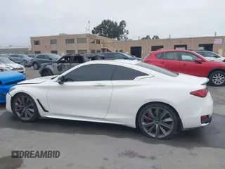 2021 Infiniti Q60 Red Sport 400 with VIN JN1FV7LK1MM530013, listed as a IAAI auction lot 41461752 with 52,844 mi miles and . Bid and sale history available at DreamBid. Image 14.