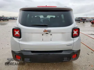 2017 Jeep Renegade Latitude with VIN ZACCJABB5HPE40221, listed as a Copart auction lot 58489125 with 185,136 mi miles and Salvage title. Bid and sale history available at DreamBid. Image 6.