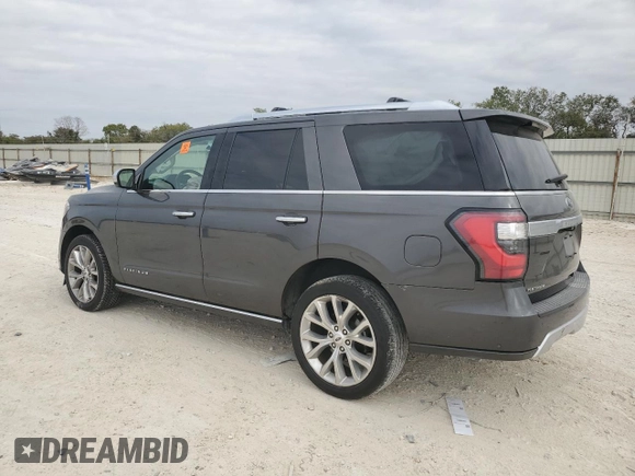 2018 Ford Expedition Platinum with VIN 1FMJU1MT0JEA50142, listed as a Copart auction lot 76636394 with 138,469 mi miles and Salvage Title. Bid and sale history available at carsss.com. Image 2.