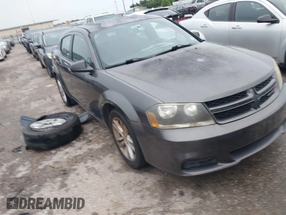 2014 Dodge Avenger SE with VIN 1C3CDZAB5EN234445, listed as a IAAI auction lot 42669108 with 82,930 mi miles and . Bid and sale history available at DreamBid. Image 1.