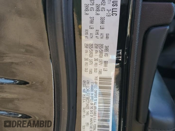 2019 Jeep Grand Cherokee Limited X with VIN 1C4RJFBT6KC714425, listed as a Copart auction lot 51159375 with 108,348 mi miles and Salvage title. Bid and sale history available at DreamBid. Image 13.