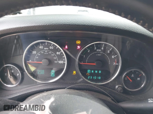 2013 Jeep Wrangler Unlimited Sahara with VIN 1C4BJWEG2DL549864, listed as a IAAI auction lot 42250556 with 231,018 mi miles and . Bid and sale history available at DreamBid. Image 7.