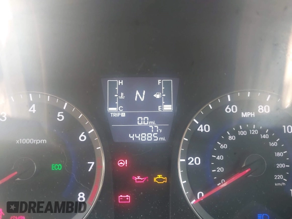 2016 Hyundai Accent SE with VIN KMHCT4AE4GU160709, listed as a IAAI auction lot 42069467 with 44,885 mi miles and . Bid and sale history available at DreamBid. Image 7.