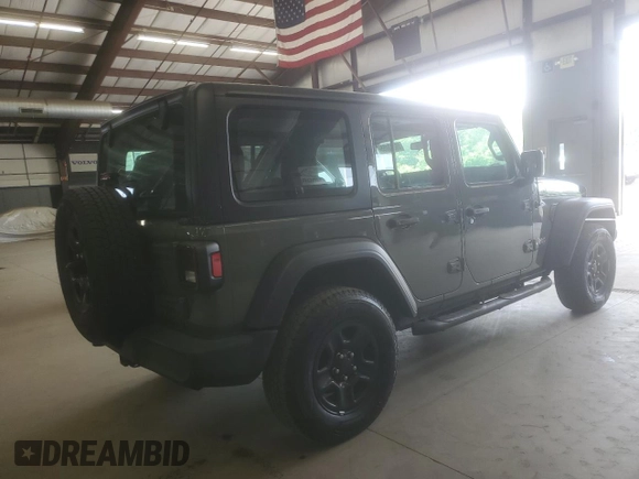 2018 Jeep Wrangler Unlimited Sport with VIN 1C4HJXDNXJW229508, listed as a Copart auction lot 59913155 with 101,108 mi miles and Clean title. Bid and sale history available at DreamBid. Image 3.