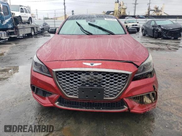 2018 Genesis G80 Sport with VIN KMHGN4JB5JU268376, listed as a Copart auction lot 44997965 with 32,790 mi miles and Salvage Title. Bid and sale history available at DreamBid. Image 5.