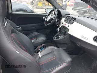 2015 FIAT 500 Abarth with VIN 3C3CFFFH1FT597459, listed as a IAAI auction lot 42085138 with 71,479 mi miles. Bid and sale history available at carsss.com. Image 5.