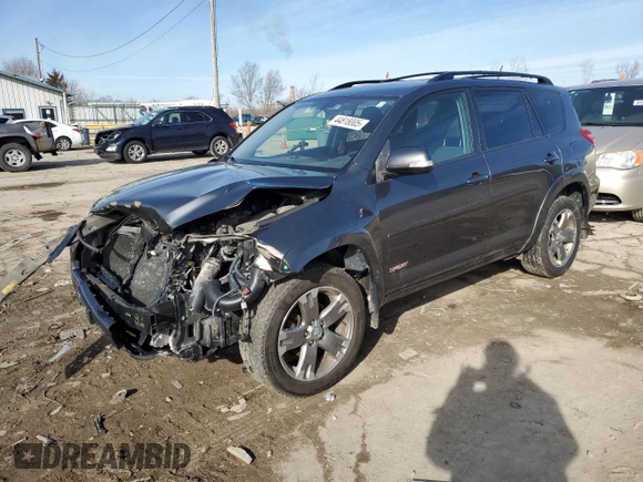 2011 Toyota RAV4 Sport with VIN JTMRK4DV4B5098843, listed as a Copart auction lot 44818005 with 113,445 mi miles and Salvage Title. Bid and sale history available at carsss.com. Image 1.