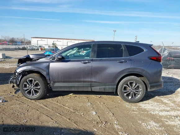 2021 Honda CR-V EX with VIN 5J6RW2H55ML002214, listed as a IAAI auction lot 41544996 with 45,498 mi miles. Bid and sale history available at carsss.com. Image 15.