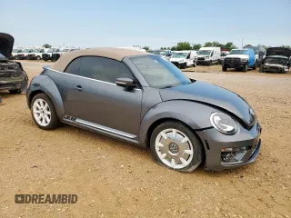 2019 Volkswagen Beetle S with VIN 3VW5DAAT1KM510718, listed as a Copart auction lot 58332605 with Not provided miles and Salvage title. Bid and sale history available at DreamBid. Image 4.
