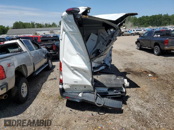 2022 Ford Transit Cargo with VIN 1FTBR2X89NKA80612, listed as a Copart auction lot 56966195 with 55,119 mi miles and Non repairable. Bid and sale history available at DreamBid. Image 6.