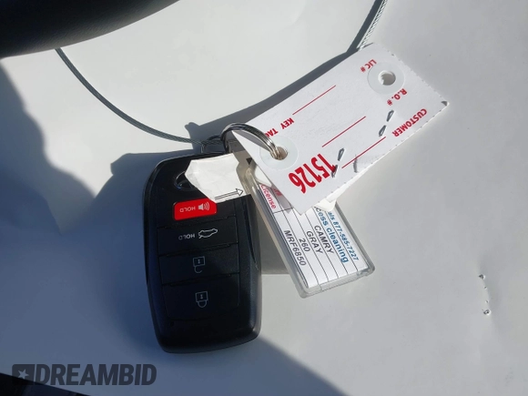 2025 Toyota Camry LE with VIN 4T1DAACK4SU551783, listed as a IAAI auction lot 41527698 with Not Provided miles and . Bid and sale history available at DreamBid. Image 11.