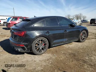 2023 Audi SQ5 Sportback Prestige with VIN WA134AFYXP2022021, listed as a Copart auction lot 42684385 with Not Provided miles and Salvage Title. Bid and sale history available at DreamBid. Image 3.