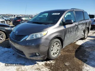 2013 Toyota Sienna XLE AAS with VIN 5TDYK3DC2DS393375, listed as a Copart auction lot 46175995 with 156,151 mi miles and Salvage Title. Bid and sale history available at carsss.com. Image 1.