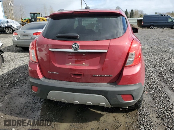 2016 Buick Encore with VIN KL4CJASB3GB734459, listed as a Copart auction lot 46485095 with 116,043 mi miles and Salvage Title. Bid and sale history available at carsss.com. Image 6.