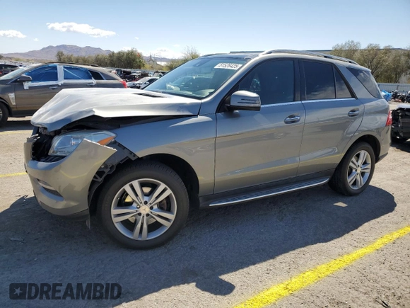 2015 Mercedes-Benz M 350 with VIN 4JGDA5JB3FA596246, listed as a Copart auction lot 51526425 with 96,578 mi miles and Salvage Title. Bid and sale history available at DreamBid. Image 1.