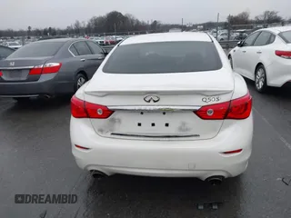 2017 Infiniti Q50 2.0t with VIN JN1CV7AP0HM641062, listed as a IAAI auction lot 41380194 with 114,813 mi miles and . Bid and sale history available at DreamBid. Image 16.