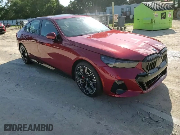 2024 BMW i5 eDrive40 with VIN WBY33FK01RCR76500, listed as a Copart auction lot 65026585 with 3,601 mi miles and Salvage title. Bid and sale history available at DreamBid. Image 13.