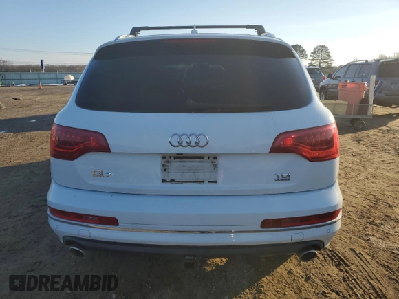 2012 Audi Q7 3.0L TDI Premium Plus with VIN WA1LMAFE0CD009461, listed as a Copart auction lot 88027175 with 0 mi miles and Salvage Title. Bid and sale history available at carsss.com. Image 6.