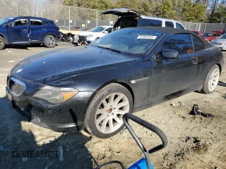 2005 BMW 6 Series 645Ci with VIN WBAEK734X5B325853, listed as a Copart auction lot 42965535 with 116,030 mi miles and Salvage Title. Bid and sale history available at carsss.com. Image 1.