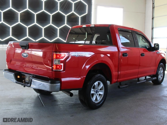 2019 Ford F-150 XL with VIN 1FTEW1E5XKFB18538, listed as a Copart auction lot 53697635 with 71,704 mi miles and Salvage Title. Bid and sale history available at carsss.com. Image 3.