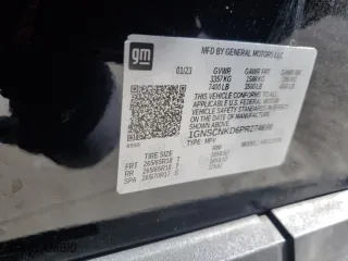 2023 Chevrolet Tahoe LT with VIN 1GNSCNKD6PR274698, listed as a Copart auction lot 49871025 with 85,319 mi miles and Salvage Title. Bid and sale history available at carsss.com. Image 13.
