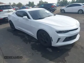 2018 Chevrolet Camaro 1LT with VIN 1G1FB1RX6J0189676, listed as a IAAI auction lot 41473754 with 86,818 mi miles. Bid and sale history available at carsss.com. Image 1.