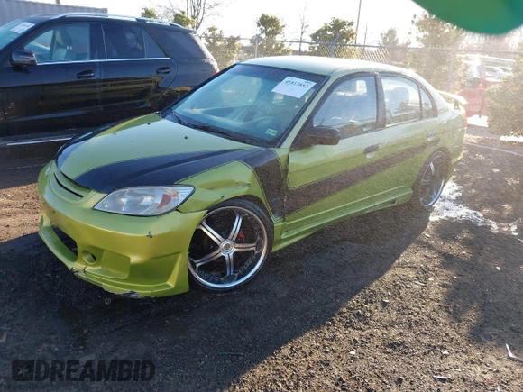 2004 Honda Civic VP with VIN 1HGES16334L006663, listed as a IAAI auction lot 41813852 with 293,368 mi miles. Bid and sale history available at carsss.com. Image 17.