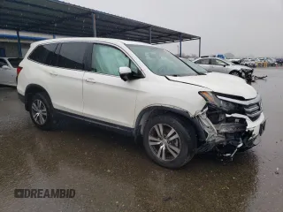 2016 Honda Pilot EX-L with VIN 5FNYF5H79GB030321, listed as a Copart auction lot 45589745 with Not Provided miles and Salvage Title. Bid and sale history available at DreamBid. Image 4.
