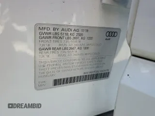 2020 Audi Q3 Premium with VIN WA1AECF32L1043479, listed as a Copart auction lot 57172925 with 52,907 mi miles and Salvage title. Bid and sale history available at DreamBid. Image 13.