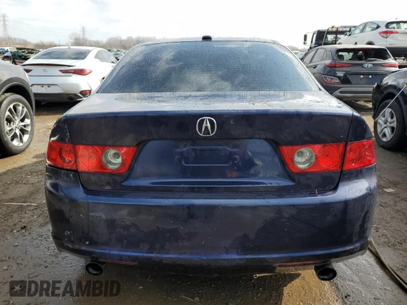 2007 Acura TSX with VIN JH4CL96867C001215, listed as a Copart auction lot 44107754 with 0 mi miles and Salvage Title. Bid and sale history available at carsss.com. Image 6.