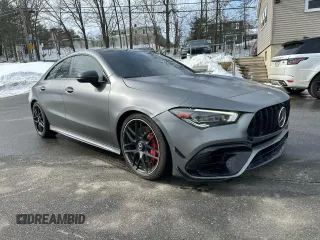 2021 Mercedes-Benz CLA 45 AMG with VIN W1K5J5DB5MN181560, listed as a Copart auction lot 47049525 with 96,171 mi miles and Clean Title. Bid and sale history available at DreamBid. Image 4.