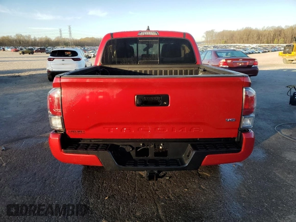 2021 Toyota Tacoma 4WD SR with VIN 3TMCZ5AN4MM442020, listed as a Copart auction lot 50742455 with 28,188 mi miles and Salvage Title. Bid and sale history available at carsss.com. Image 6.