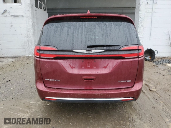 2021 Chrysler Pacifica Limited z VIN 2C4RC3GG5MR553967, wystawiony jako Copart lot #58008075 z przebiegiem 81 975 mil mil oraz Szkoda całkowita • Salvage title. Historia ofert i sprzedaży dostępna na DreamBid. Obrazek 6.