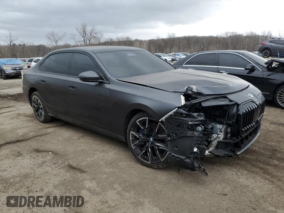 2024 BMW 7 Series 760i xDrive with VIN WBA33EJ08RCR61308, listed as a Copart auction lot 47663095 with 16,294 mi miles and Salvage title. Bid and sale history available at DreamBid. Image 4.