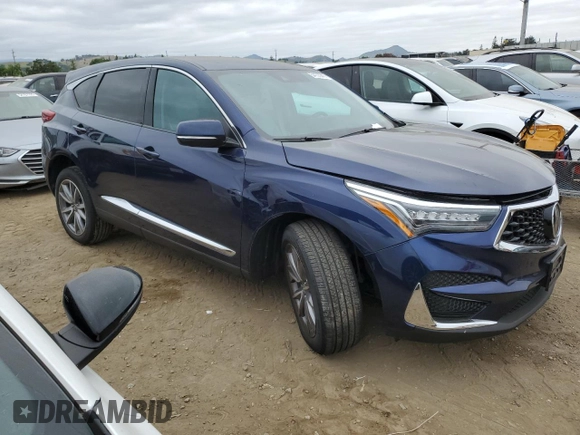 2021 Acura RDX Technology with VIN 5J8TC2H55ML020895, listed as a Copart auction lot 54103945 with 46,900 mi miles and Salvage title. Bid and sale history available at DreamBid. Image 4.