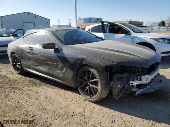 2020 BMW 8 Series M850i xDrive with VIN WBABC4C04LBU96980, listed as a Copart auction lot 48780995 with 76,690 mi miles and Clean Title. Bid and sale history available at carsss.com. Image 4.